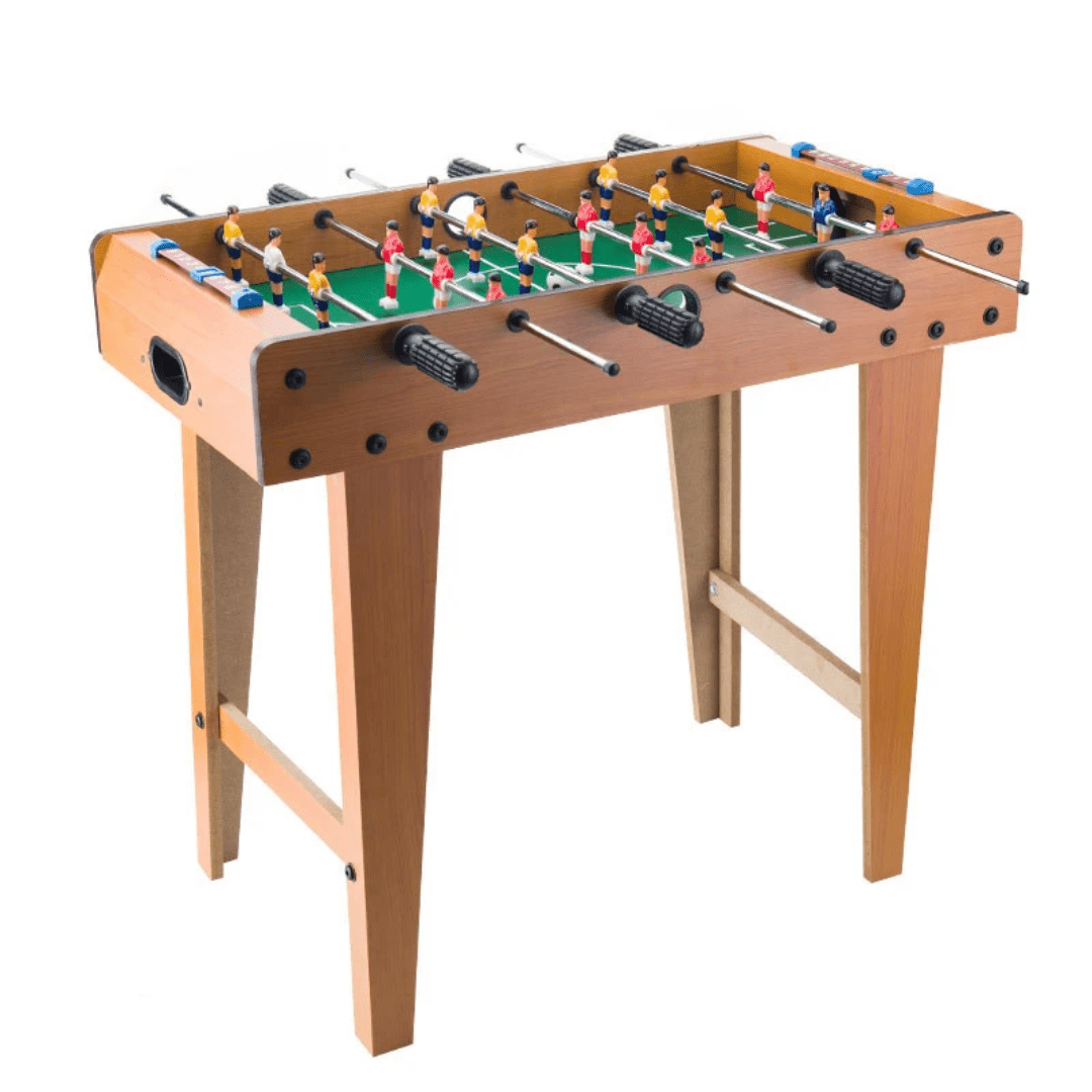 Compact Wooden Table Football Game for Kids and Family Play | - Elegant Households KE