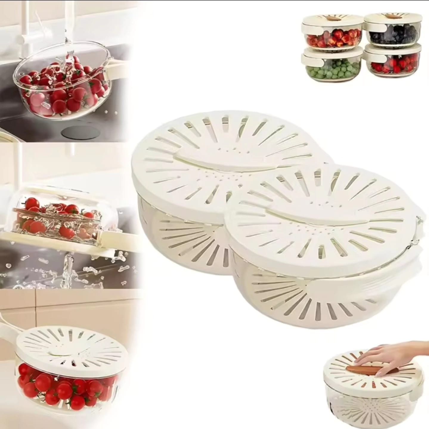 Container with Foldable handle | - Elegant Households KE