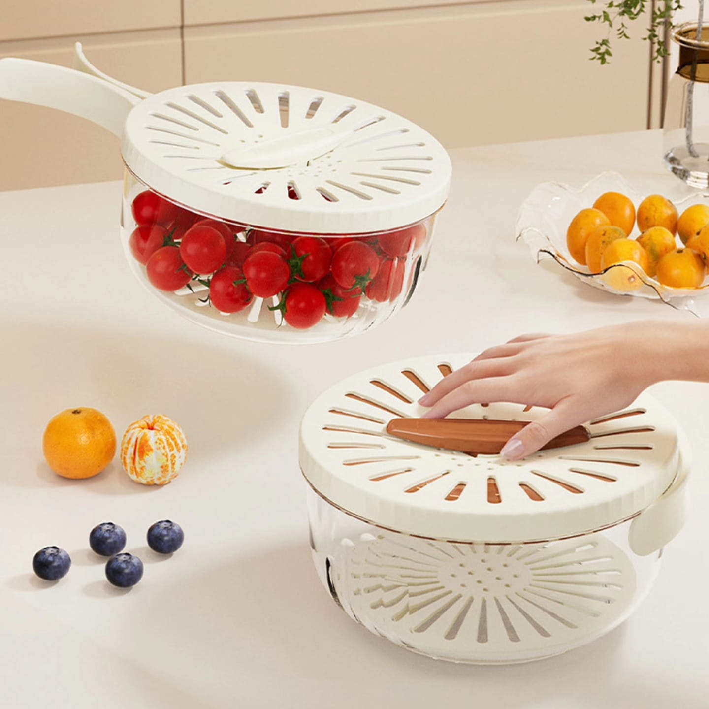Container with Foldable handle | - Elegant Households KE