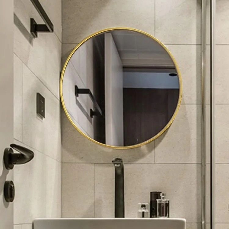 Contemporary Round Mirror (80cm) | - Elegant Households KE