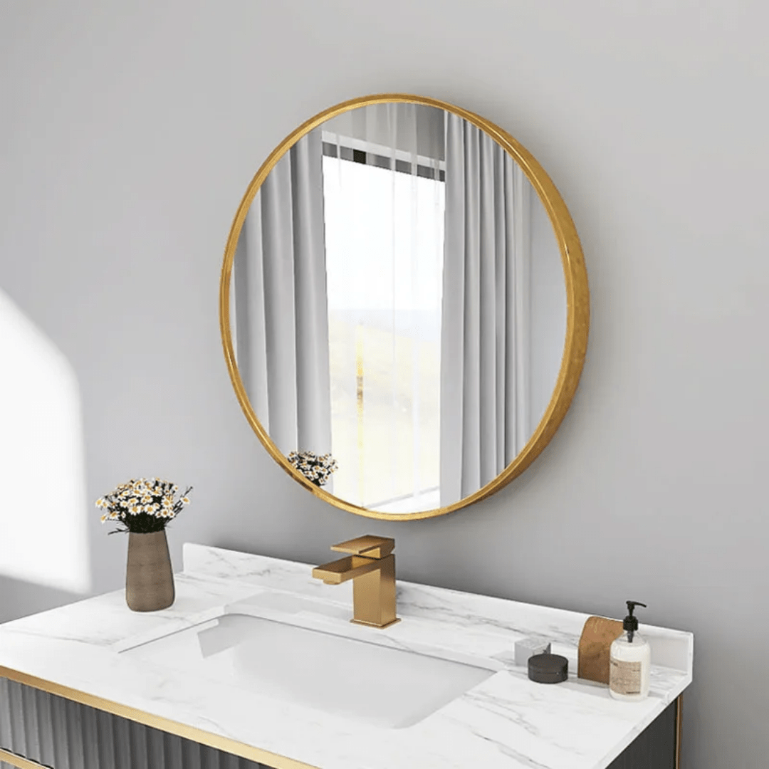 Contemporary Round Mirror | - Elegant Households KE