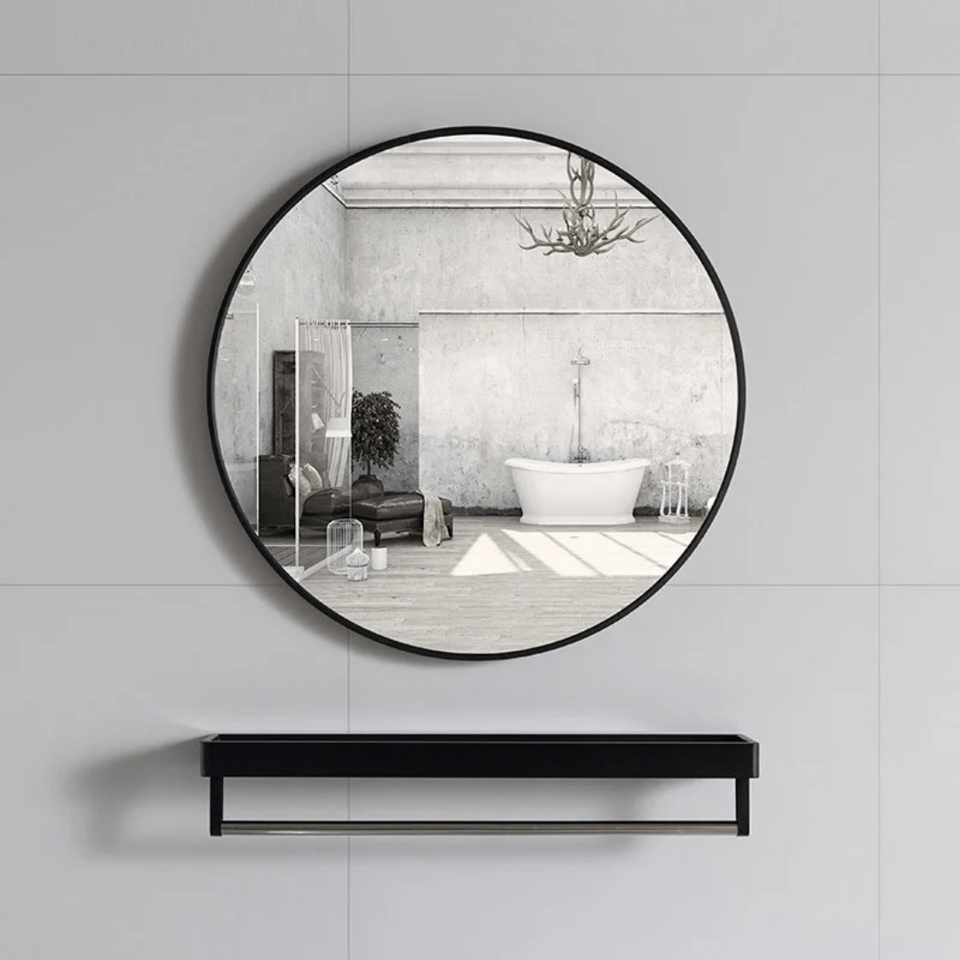 Contemporary Round Mirror | - Elegant Households KE