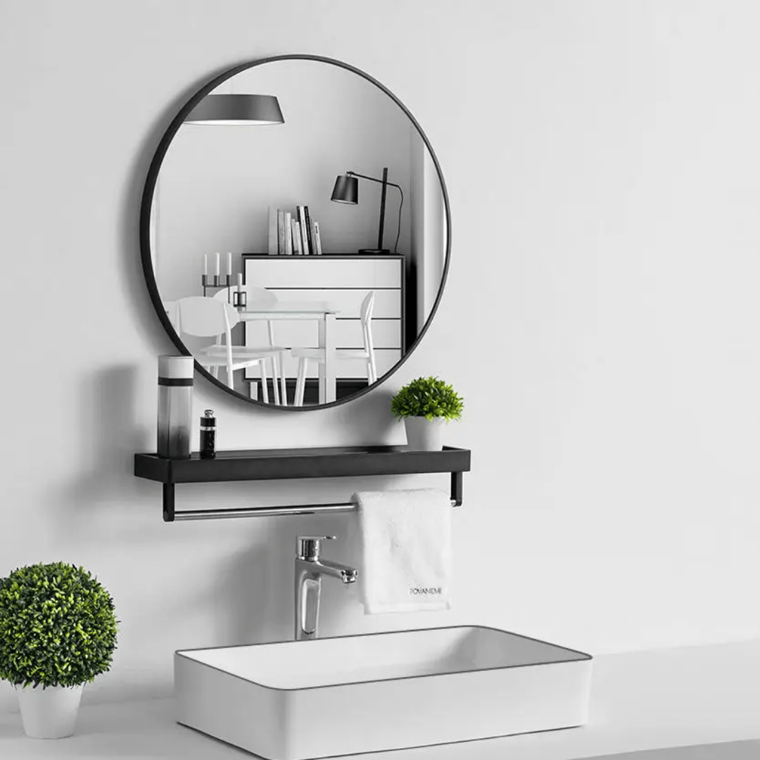 Contemporary Round Mirror | - Elegant Households KE