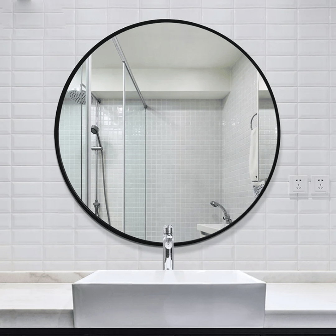 Contemporary Round Mirror | - Elegant Households KE