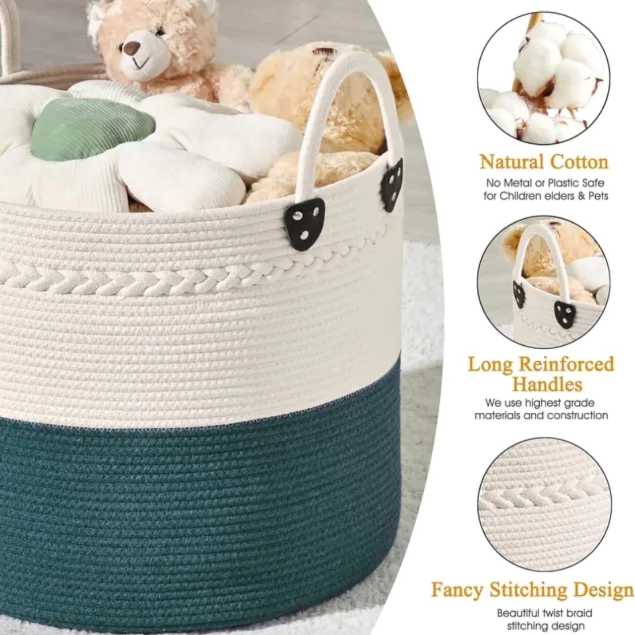 Cotton Rope Basket | - Elegant Households KE