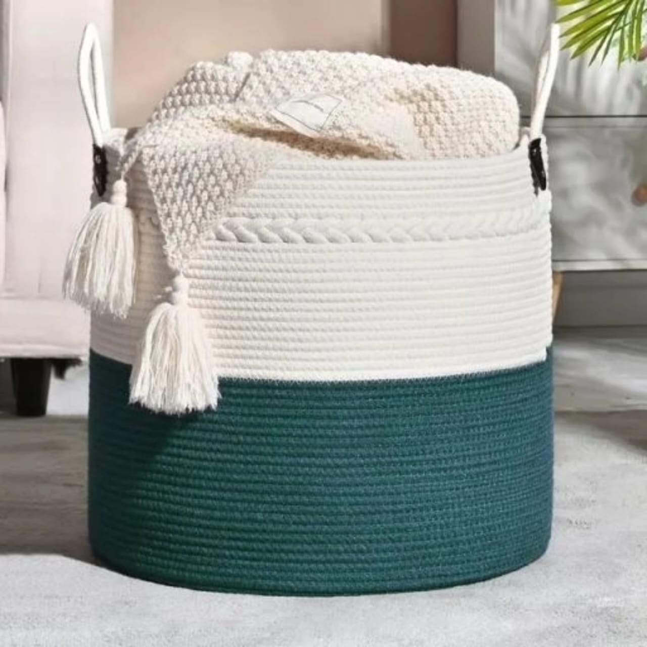 Cotton Rope Basket | - Elegant Households KE