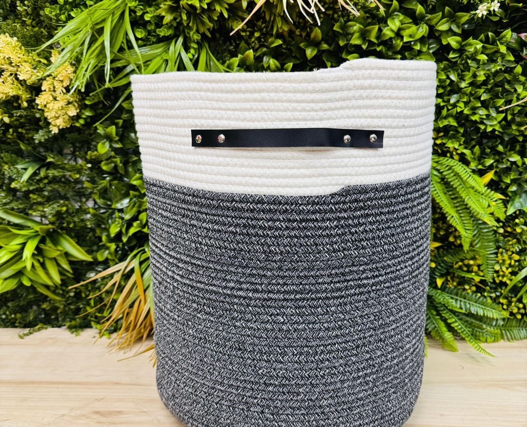 Cotton Rope Basket with Lid | - Elegant Households KE