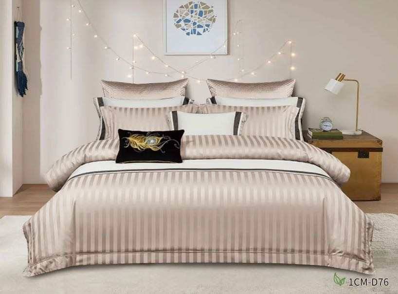 Cotton Satin Stripped Duvet cover sets | - Elegant Households KE