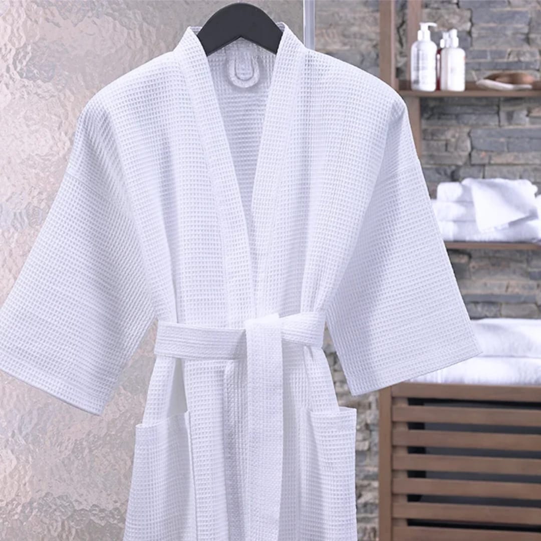 Cotton waffle bathrobes | - Elegant Households KE