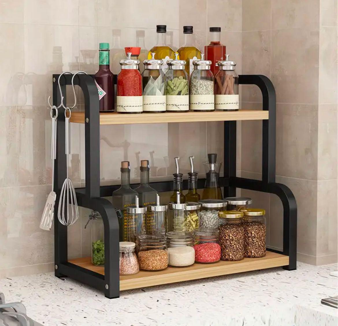Countertop Seasoning Multi - layer Storage Rack, Shelf Saving Space | - Elegant Households KE
