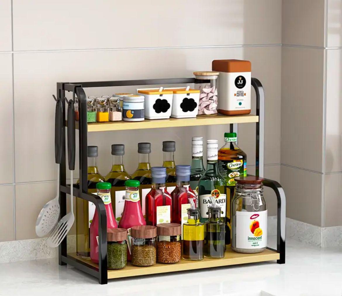 Countertop Seasoning Multi - layer Storage Rack, Shelf Saving Space | - Elegant Households KE
