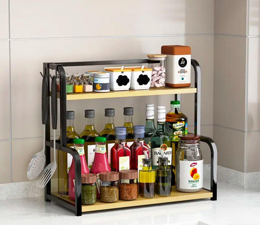 Countertop Seasoning Multi - layer Storage Rack, Shelf Saving Space | - Elegant Households KE