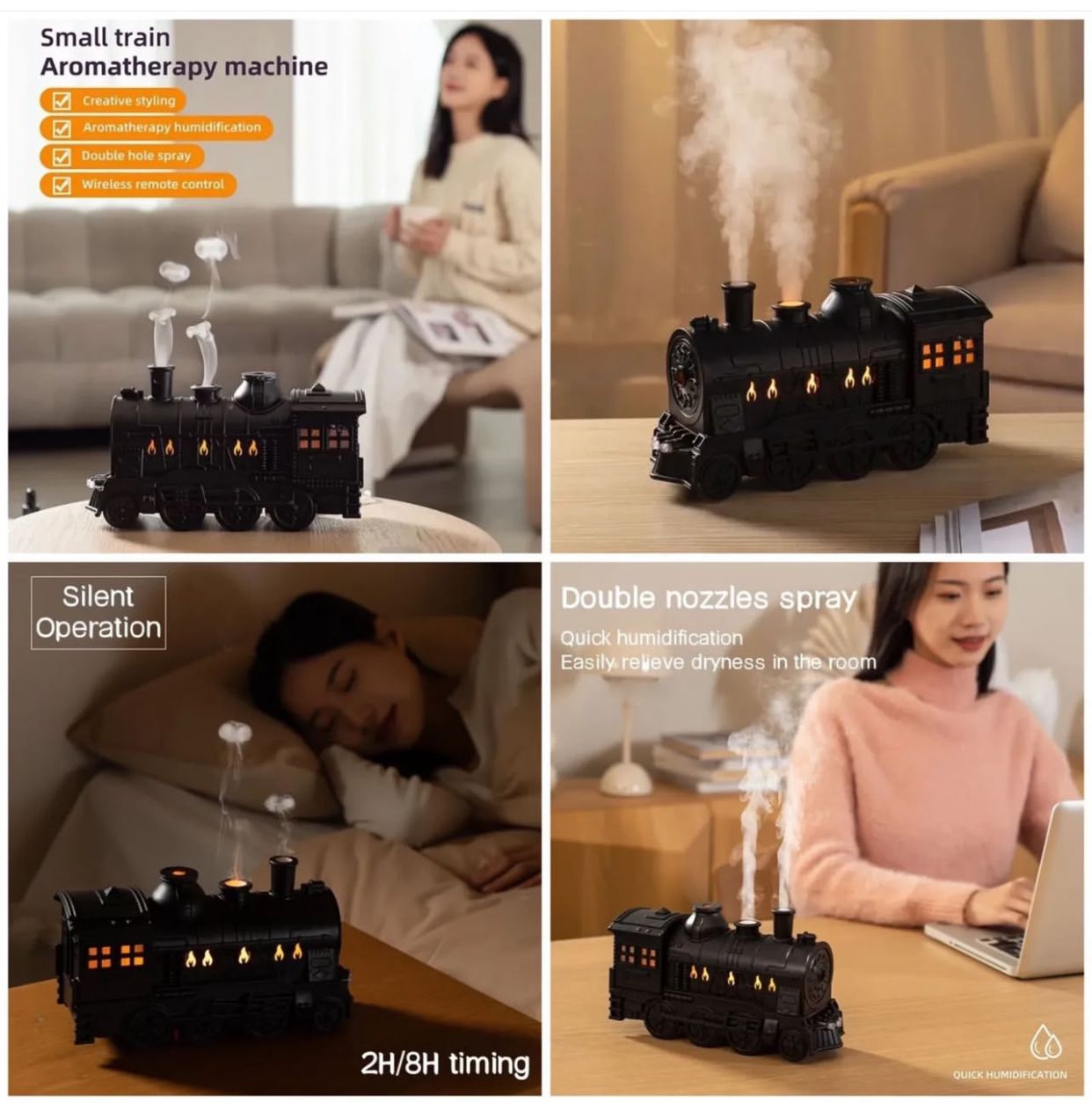 Creative Retro Aromatherapy Humidifier /Diffuser | - Elegant Households KE