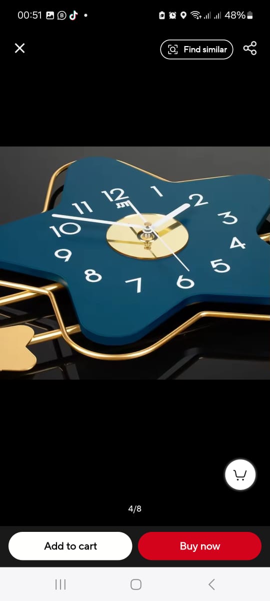 Creative Star Wall Clock | - Elegant Households KE