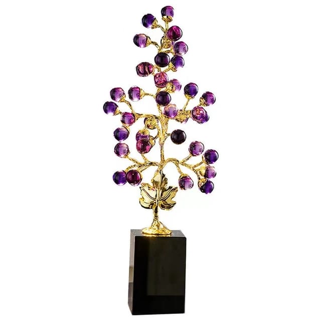 Crystal Tree Handicraft Ornament Grape Vine | - Elegant Households KE