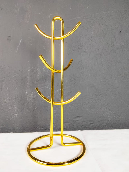 Cup holder heavy golden | - Elegant Households KE