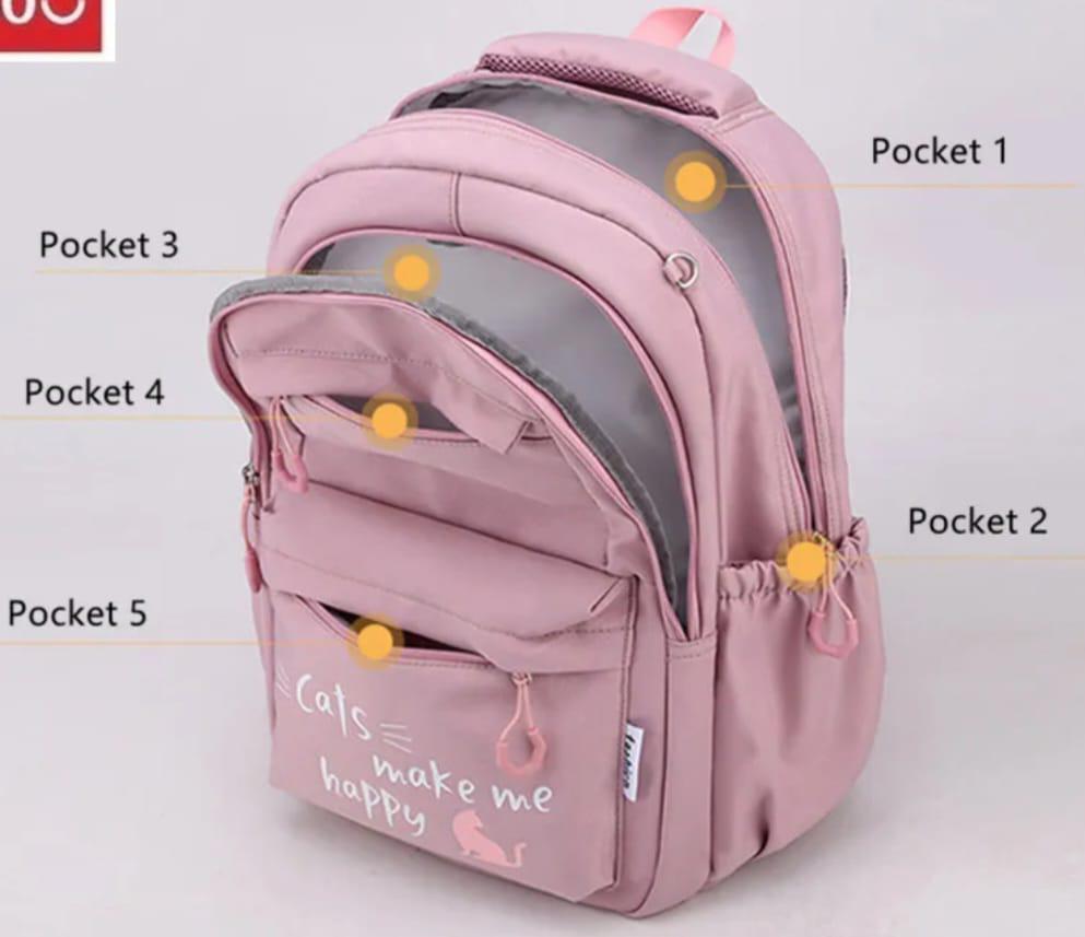 Cute Girls Backpack. Large capacity school bag.  | - Elegant Households KE
