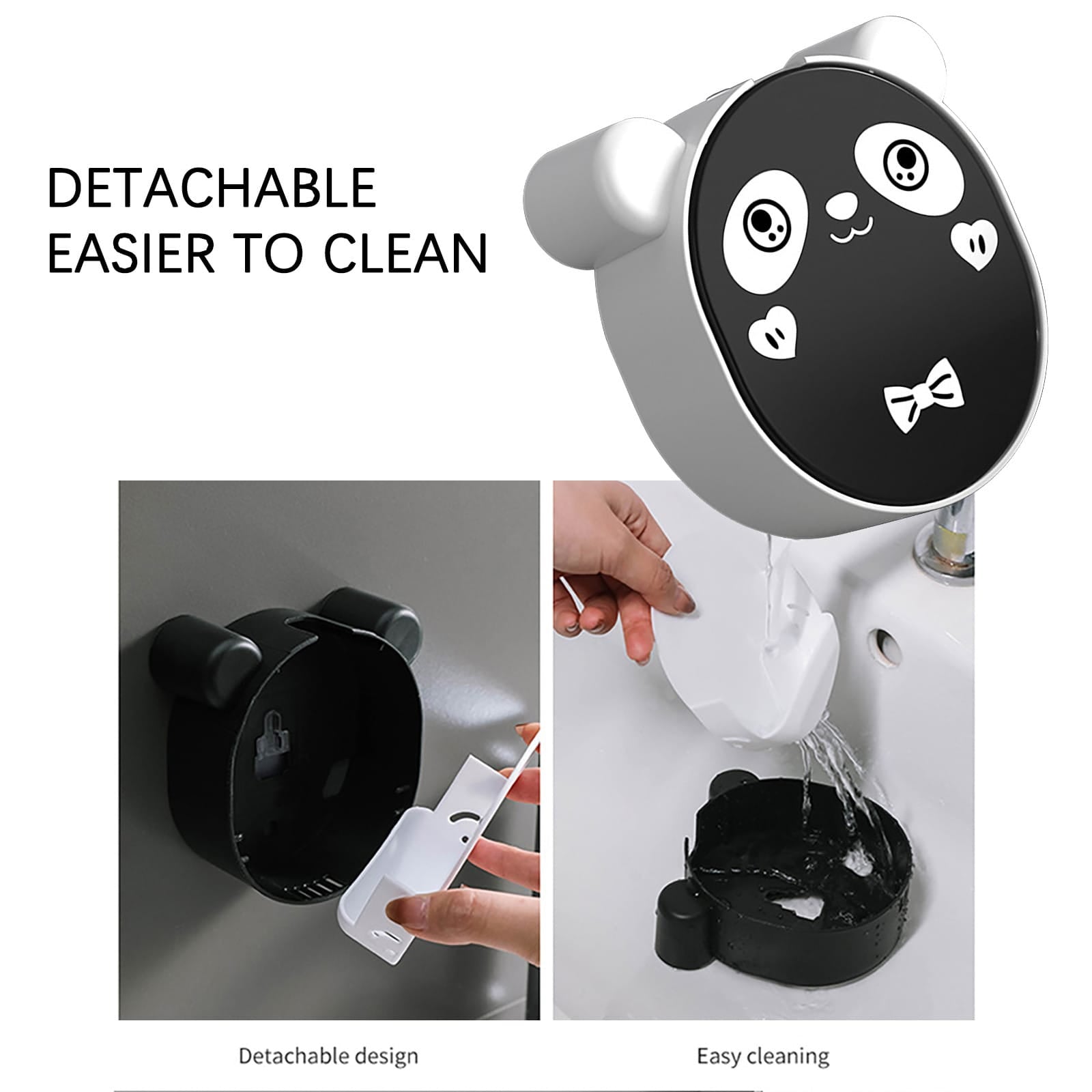 Cute panda flip soap holder | - Elegant Households KE
