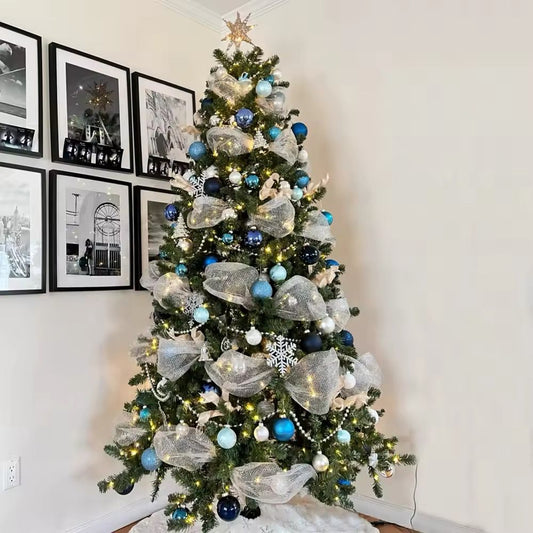 Decorative Christmas Mesh Ribbon Roll | - Elegant Households KE