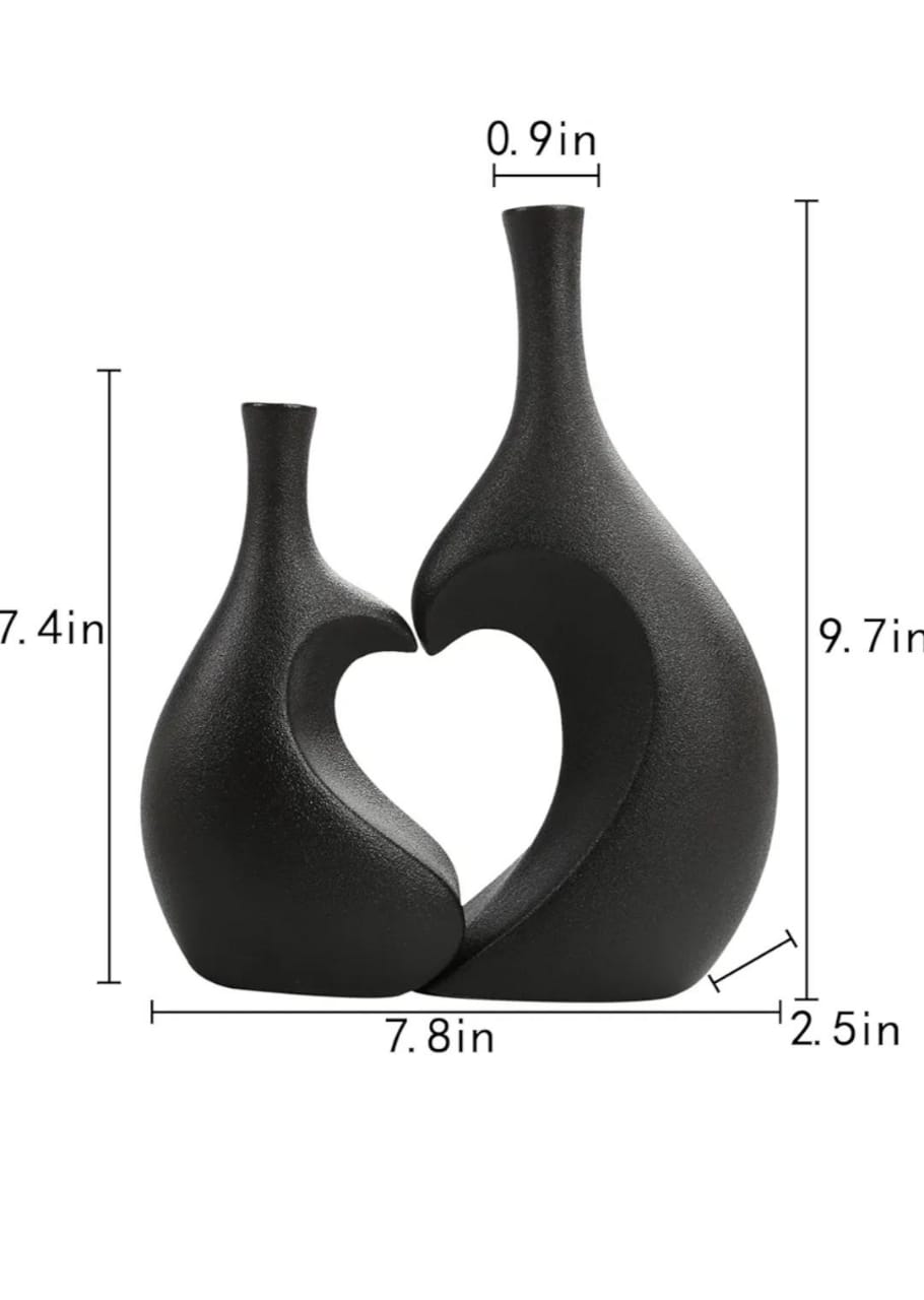 Decorative heart shape vase | - Elegant Households KE