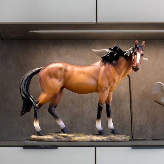 Decorative Horse Statue for Home & Office Decor | - Elegant Households KE