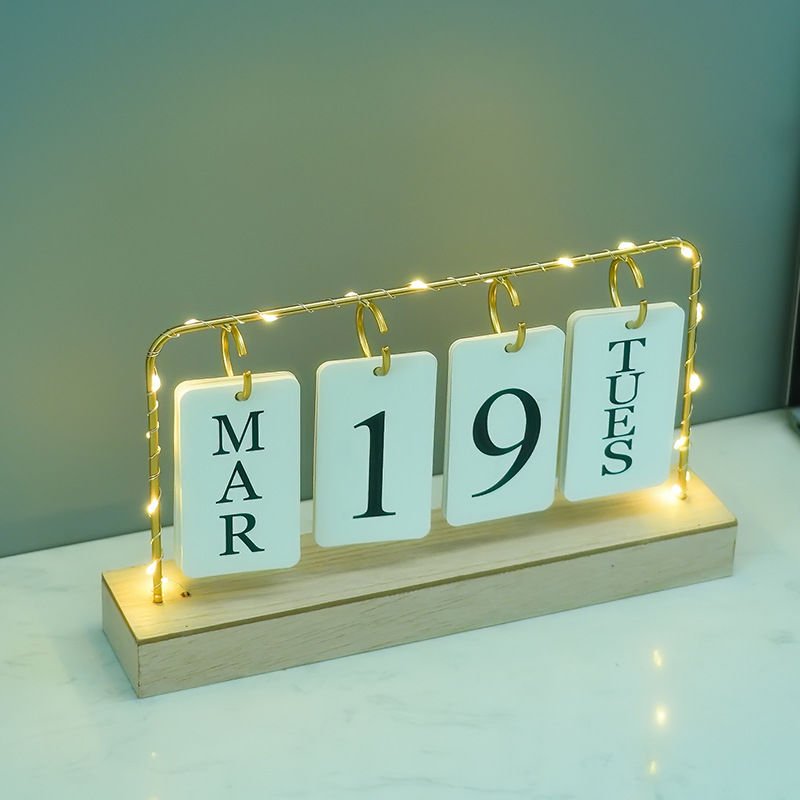 Desktop Calendar With Light | - Elegant Households KE