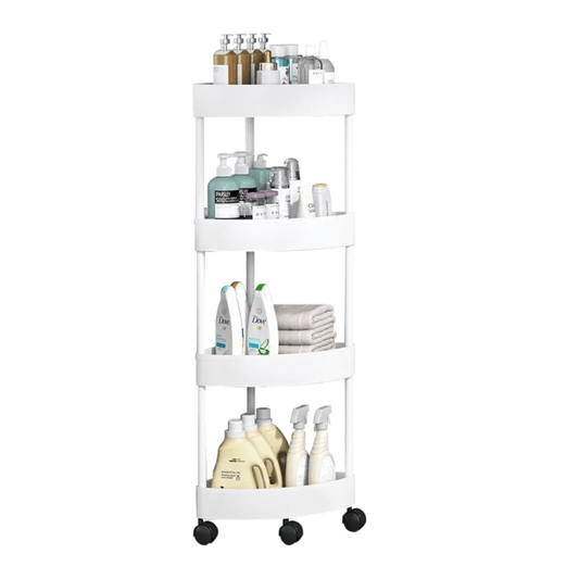 Detachable 4 - Layer Corner Storage Trolley Rack | - Elegant Households KE