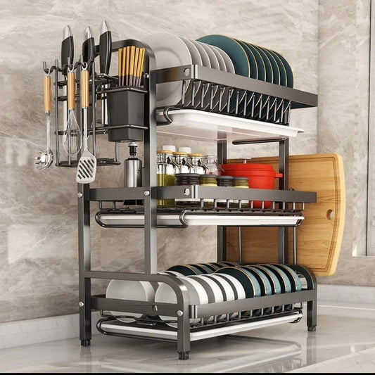 Dish Rack with Cutlery Holder | - Elegant Households KE