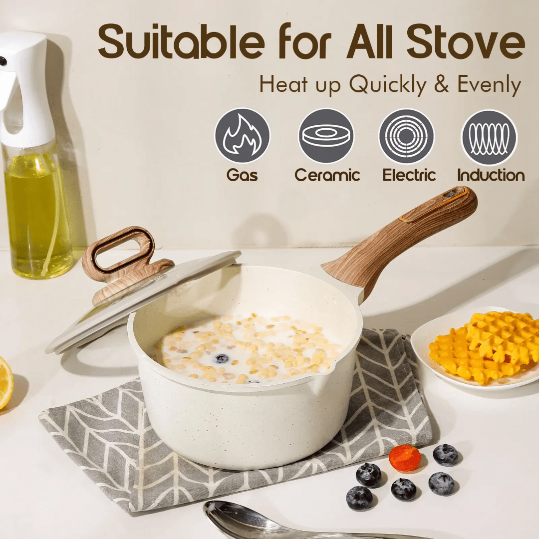 DONNOR 15pcs Cookware Set – Premium Non - Stick Kitchenware | - Elegant Households KE