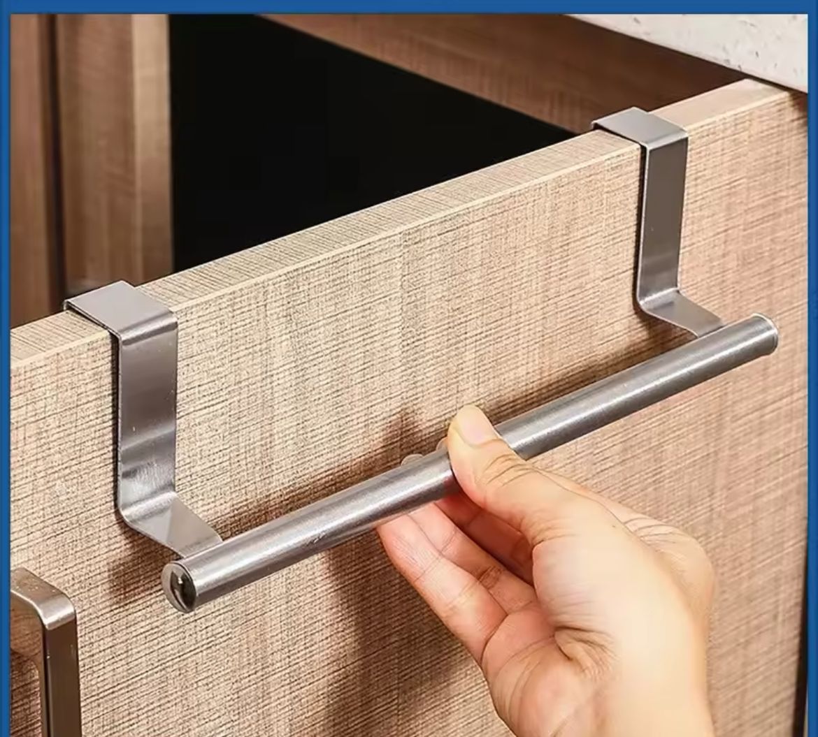 Door Towel Rack Kenya – Stainless Steel Over Cabinet Towel Holder