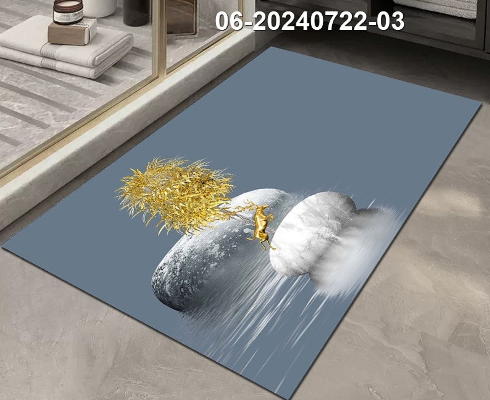 Doormat Super non_ slip with rubber bottom,absorbent, skid - resistance base | - Elegant Households KE