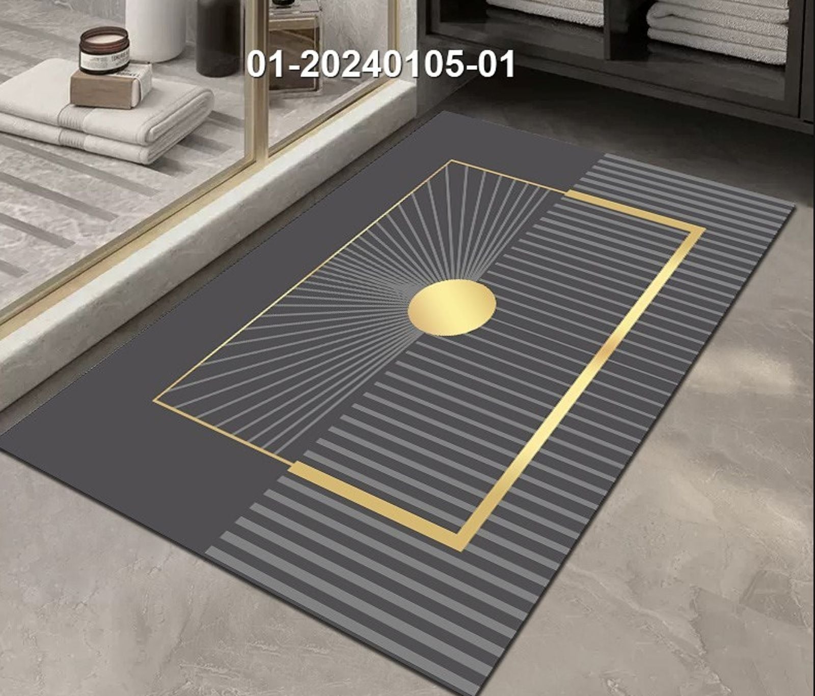 Doormat Super non_ slip with rubber bottom,absorbent, skid - resistance base | - Elegant Households KE