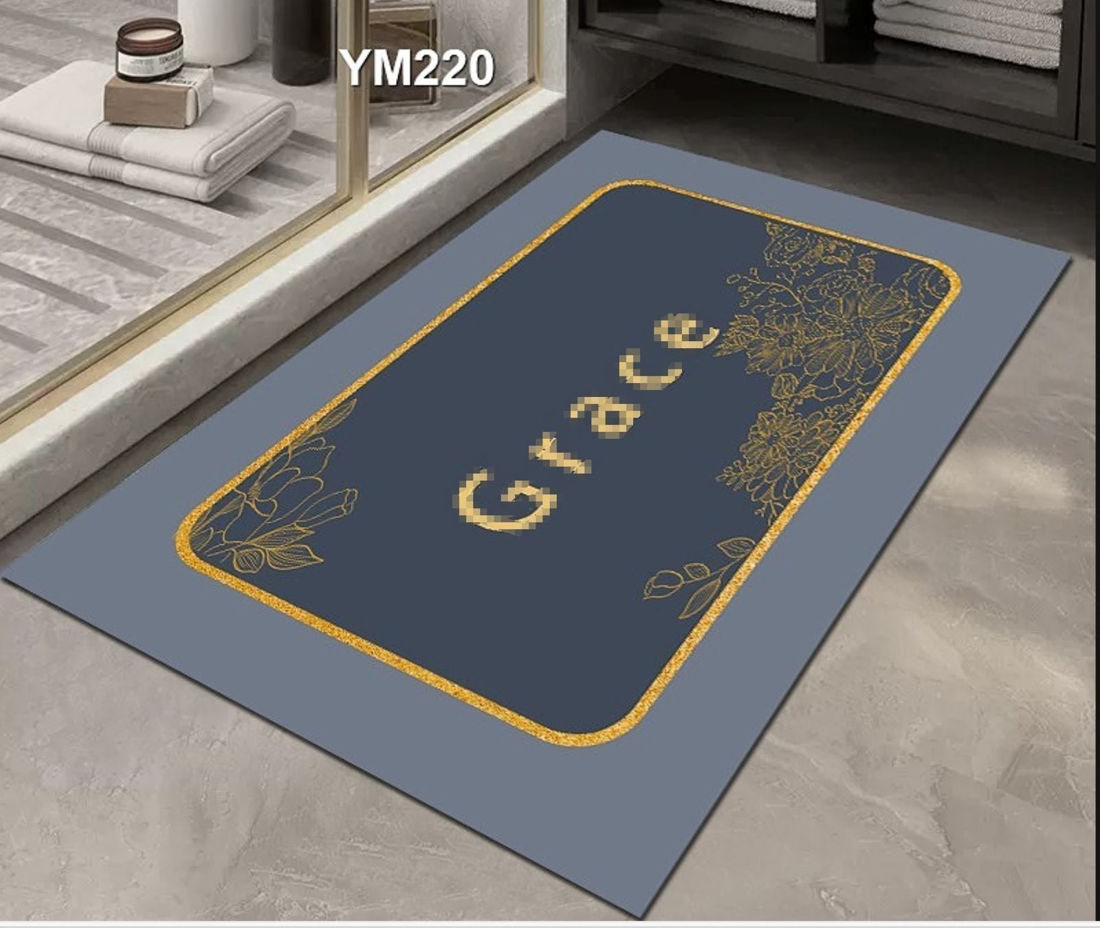 Doormat Super non_ slip with rubber bottom,absorbent, skid - resistance base | - Elegant Households KE