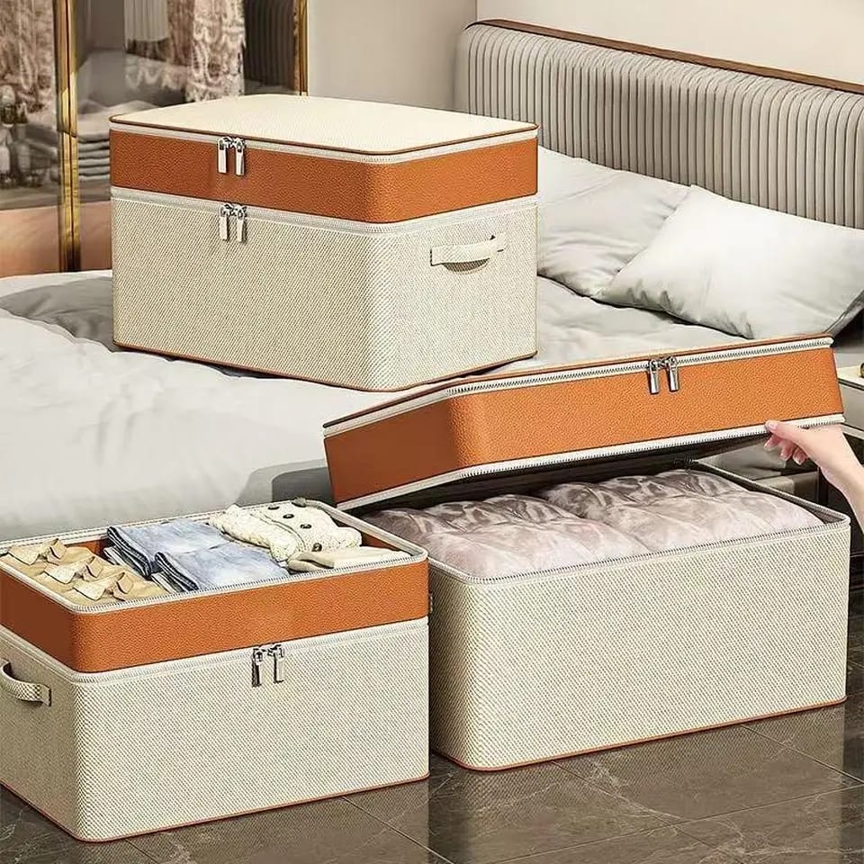 Double Layer Oxford Zipper quilt Clothes Storage Bag | - Elegant Households KE