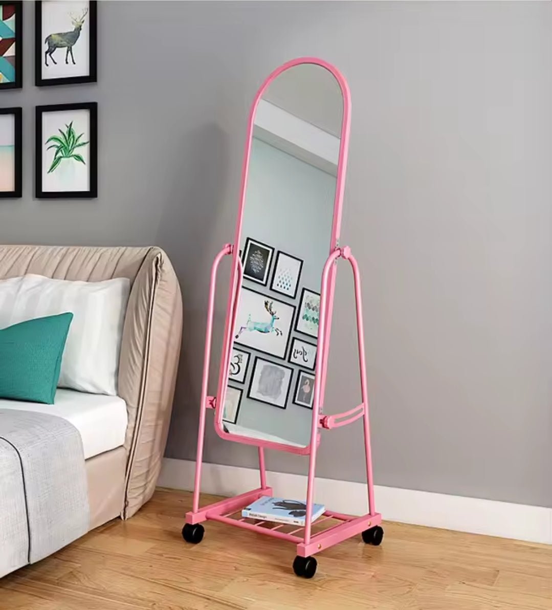 Dressing mirror with wheels | - Elegant Households KE