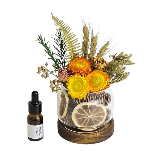 Dried Flower Aromatherapy Diffuser with Essential Oil | - Elegant Households KE