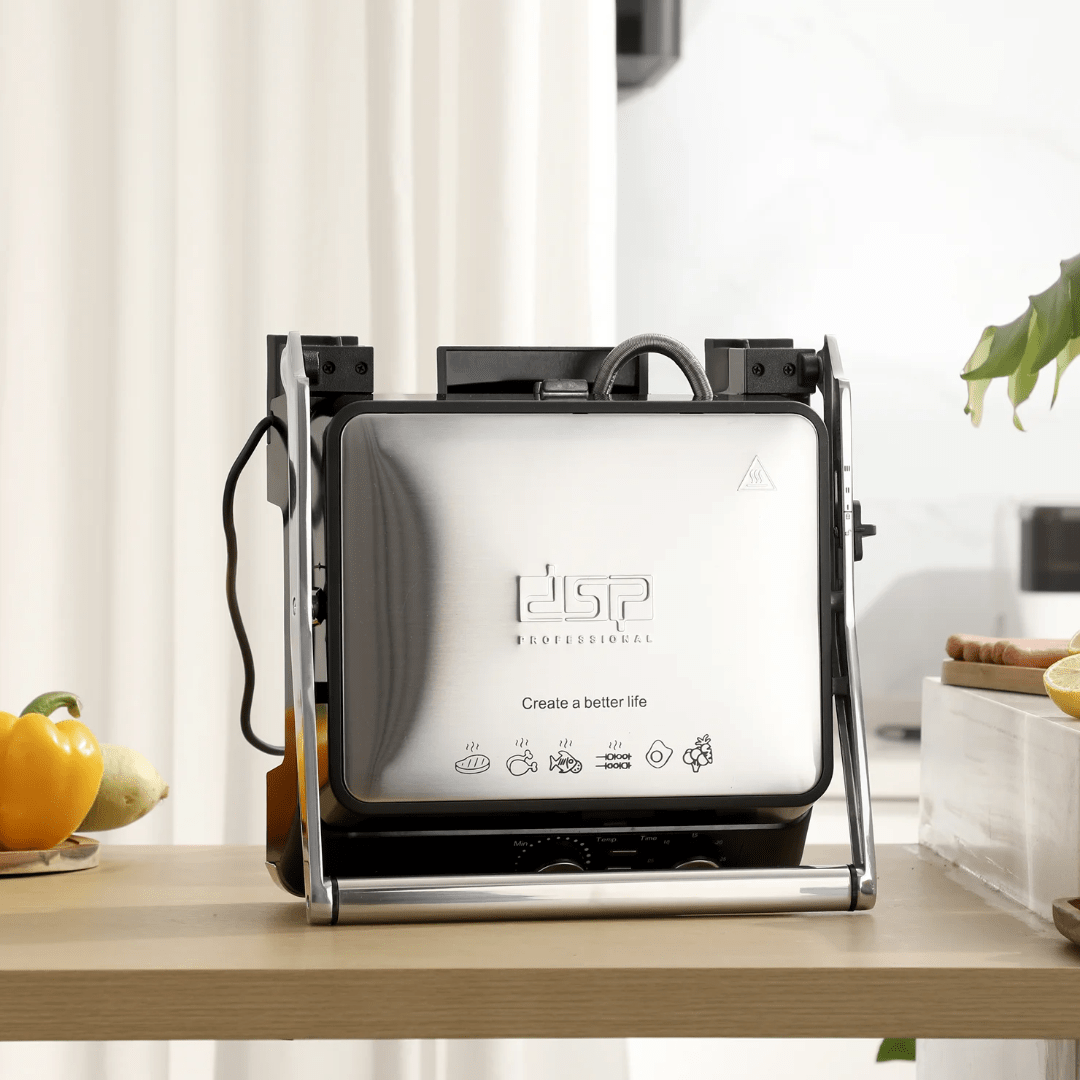DSP 2200W Electric Grill – Non-Stick Contact Grill with Thermostat