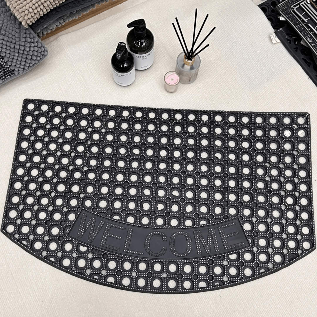 Durable Rubber Welcome Doormat – All - Weather Entry Mat | - Elegant Households KE