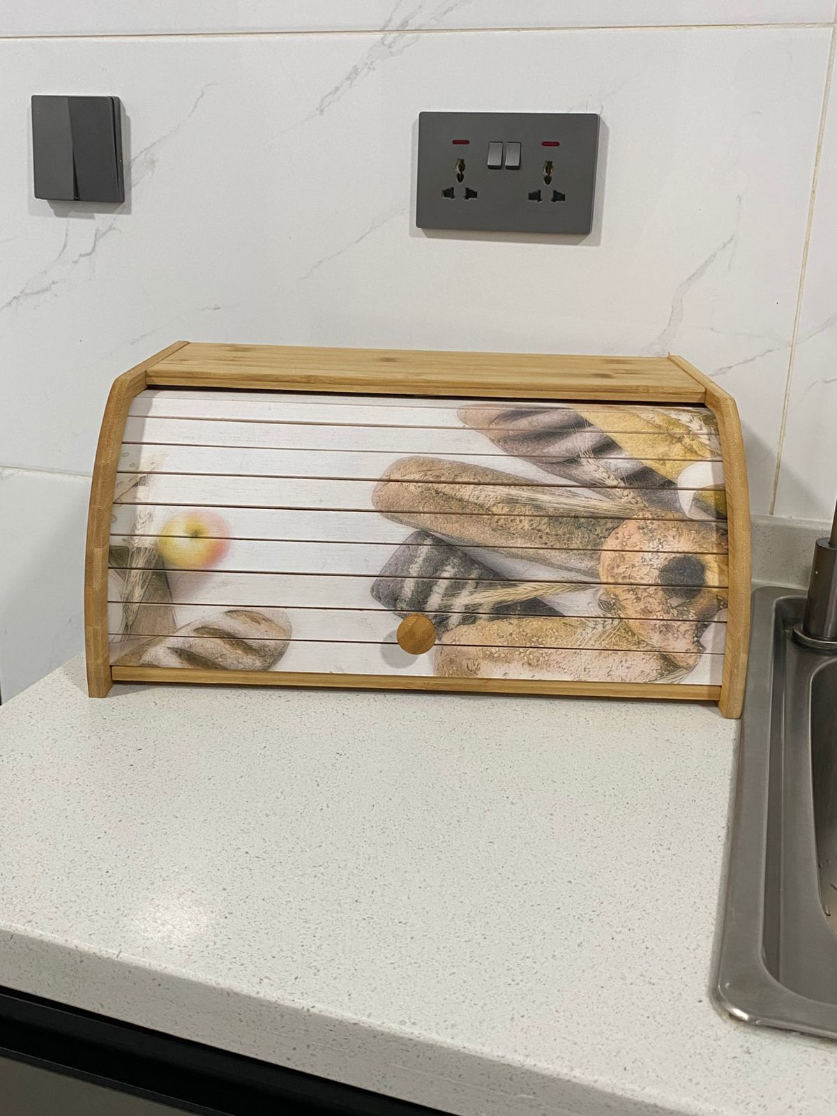 Eco - Friendly Bamboo Bread Bin | - Elegant Households KE