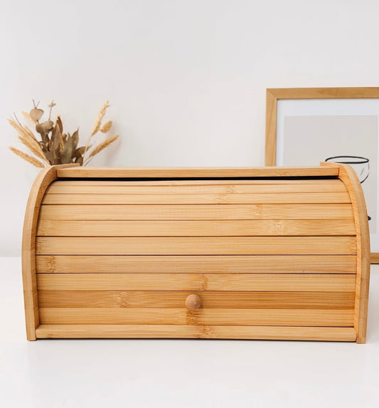 Eco - friendly Bamboo Bread Bin | - Elegant Households KE