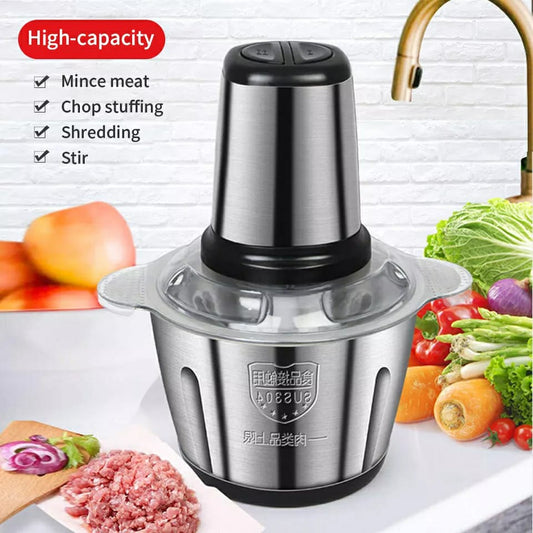 Food Processor - Powerful 3L Stainless Steel Spice Grinder Machine