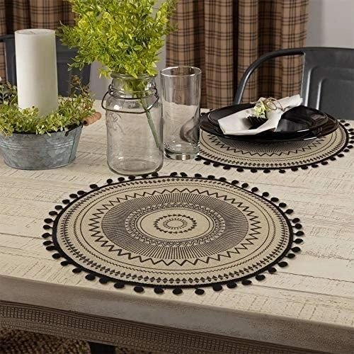 Elegant African Print Heavy Cotton Fabric Table Mats | - Elegant Households KE