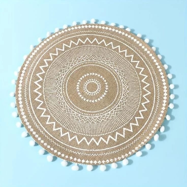 Elegant African Print Heavy Cotton Fabric Table Mats | - Elegant Households KE