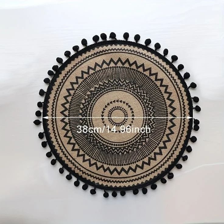 Elegant African Print Heavy Cotton Fabric Table Mats | - Elegant Households KE