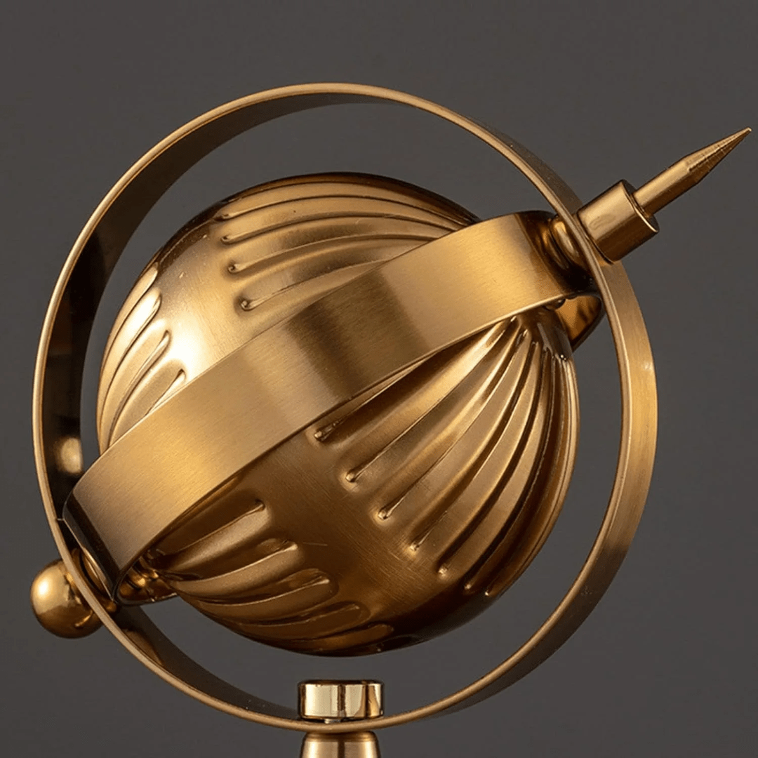 Elegant Golden Decorative Globe on Stand – Luxury Home & Office Décor | - Elegant Households KE