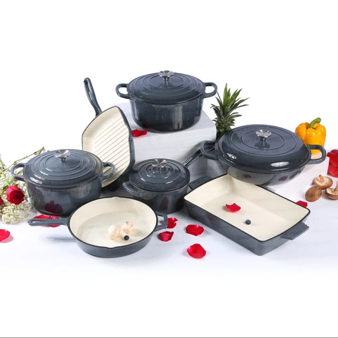 Enamel Cast iron cooking pots | - Elegant Households KE