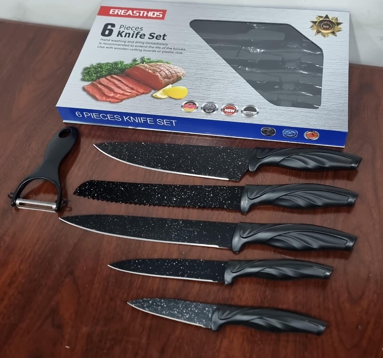 Ereasthos 6pcs knife set | - Elegant Households KE