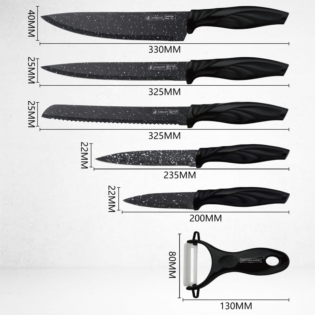 Ereasthos 6pcs knife set | - Elegant Households KE