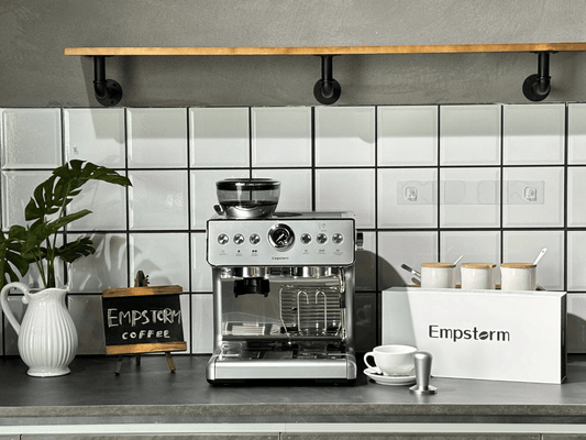 Espresso Coffee Machine with Grinder & Milk Frother – 1450W Home Barista Maker Kenya | - Elegant Households KE