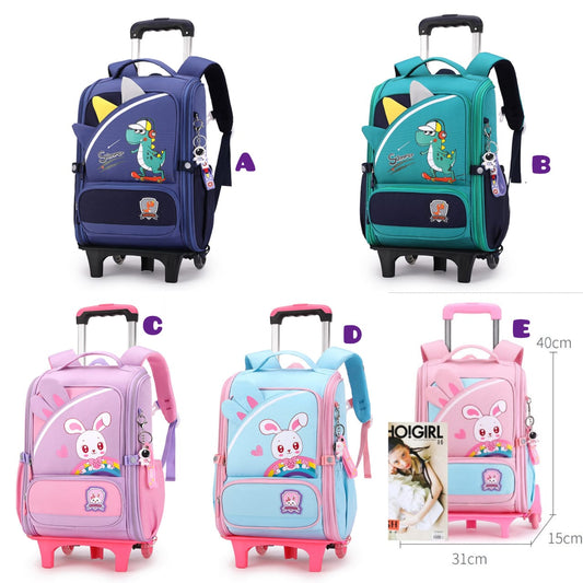 Excellent Quality Kids Trolley School Bag – Waterproof Wheeled Backpack | - Elegant Households KE